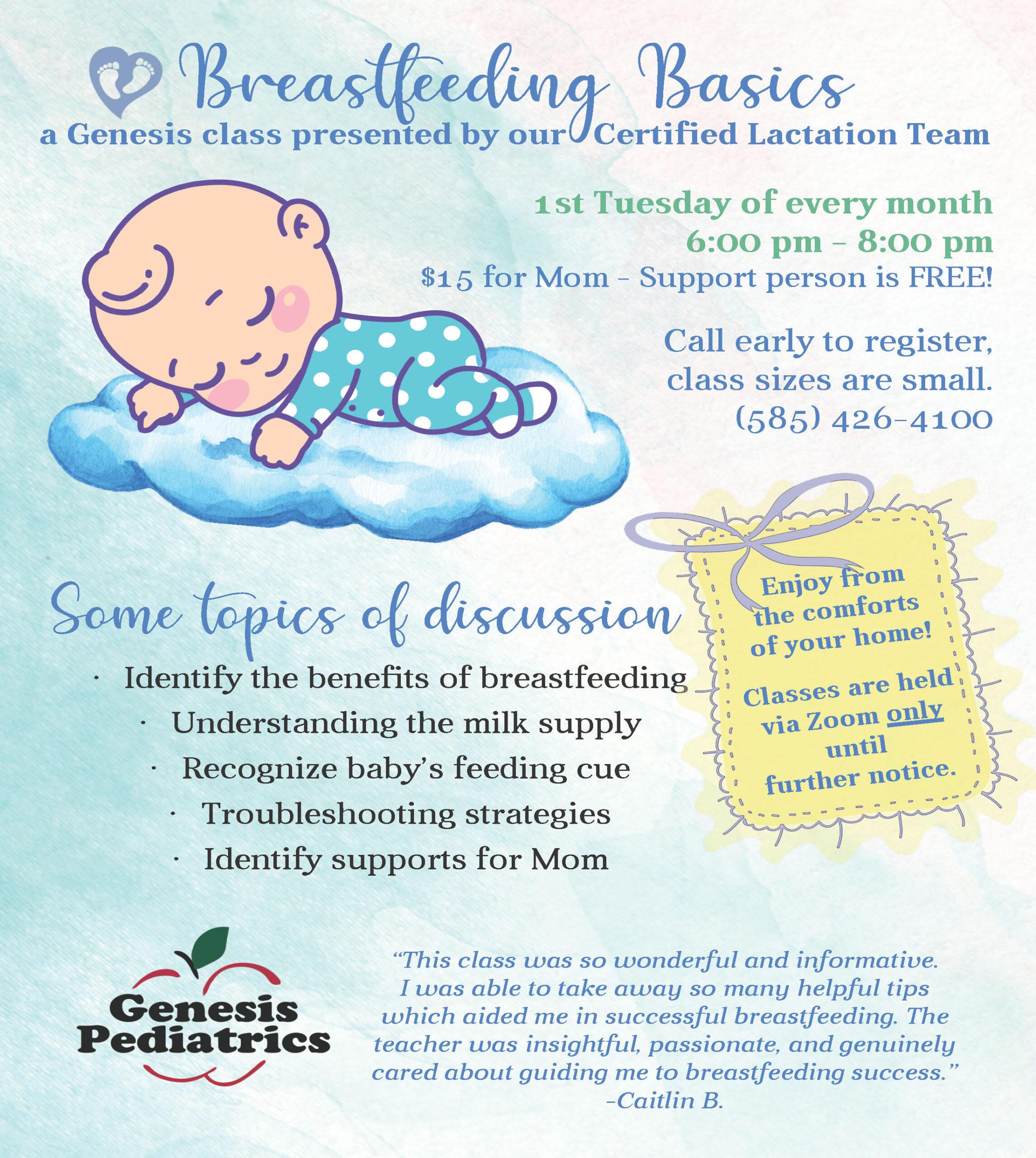 Breastfeeding Classes at Genesis Pediatrics Genesis Pediatrics